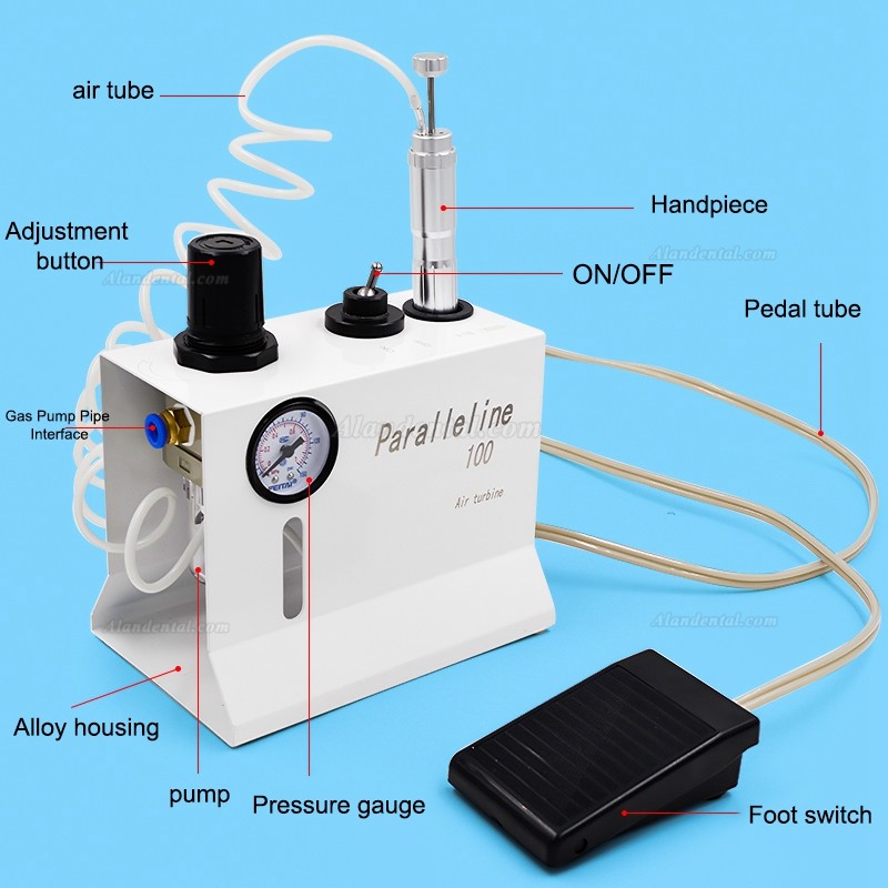 Paralleline 100 Dental Lab High Speed Air Turbine Grinder Precise Engraving Machine